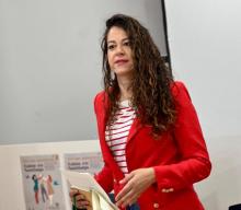 A Concelleira nun momento da apertura 